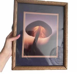 This rare vintage mushroom photo was taken by photographer Tamara Wakida signed